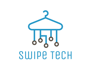 Tech Clothes Hanger logo design