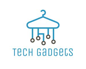 Tech Clothes Hanger logo design