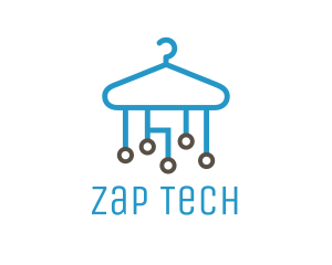 Tech Clothes Hanger logo design