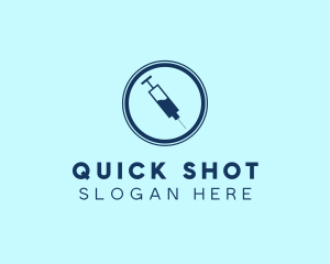 Injection Syringe Needle logo design