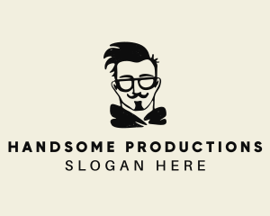 Hipster Fashion Man  logo