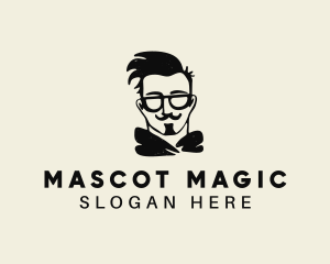 Hipster Fashion Man  logo design