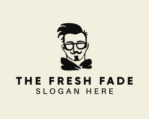 Hipster Fashion Man  logo design