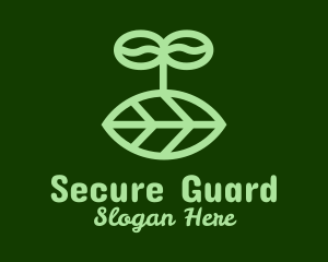 Organic Leaf Sprout logo