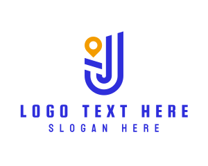 Letter - Location Pin Letter J logo design