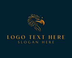 Luxurious Golden Eagle logo