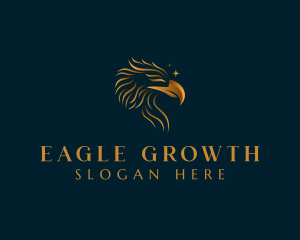 Luxurious Golden Eagle logo design