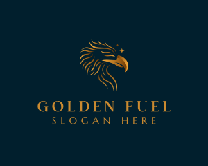 Luxurious Golden Eagle logo design