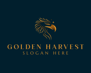 Luxurious Golden Eagle logo design