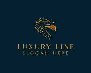 Luxurious Golden Eagle logo design