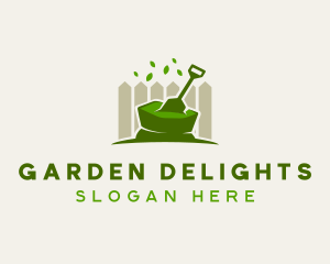 Shovel Garden Landscaping logo design