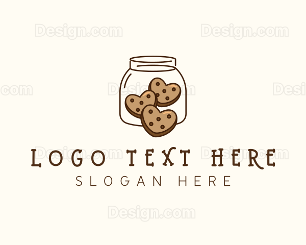 Cookie Heart Jar Logo