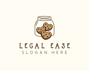 Cookie Heart Jar Logo