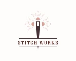 Sew Needle Seamstress logo