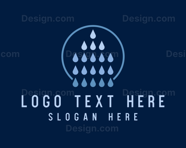 Cleaning Water Droplet Logo