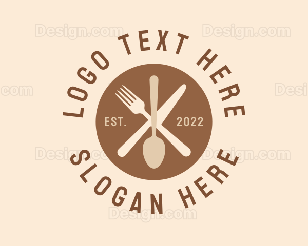 Restaurant Kitchen Utensils Logo