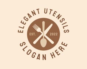 Restaurant Kitchen Utensils  logo design