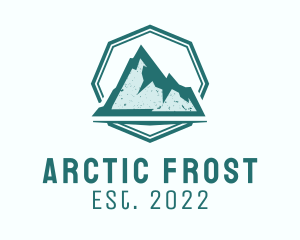 Rustic Iceberg Mountain logo