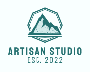 Rustic Iceberg Mountain logo design