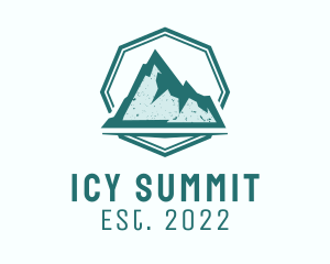 Rustic Iceberg Mountain logo