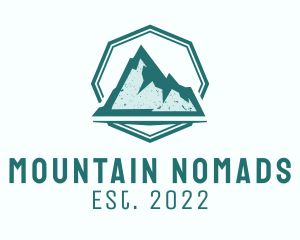 Rustic Iceberg Mountain logo design