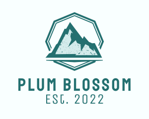 Rustic Iceberg Mountain logo design