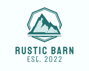 Rustic Iceberg Mountain logo design