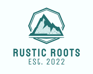 Rustic Iceberg Mountain logo design