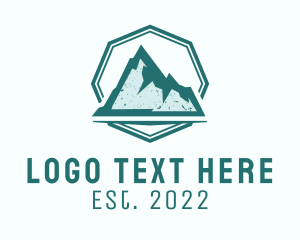 Glacier - Rustic Iceberg Mountain logo design