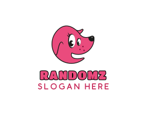 Pink Cute Dog logo
