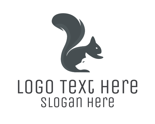 Squirrel logo example 3