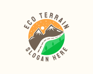 Travel Mountain Road logo design