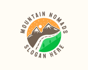 Travel Mountain Road logo design