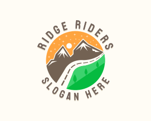 Travel Mountain Road logo design