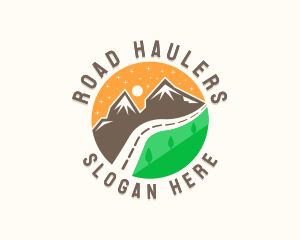 Travel Mountain Road logo design