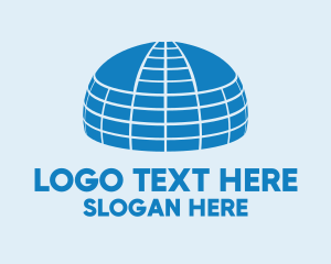 Igloo - Big Blue Dome logo design