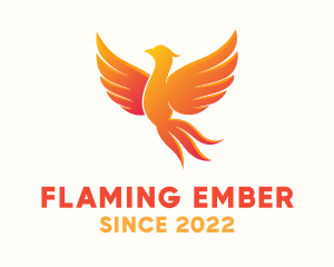 Burning Phoenix Bird logo