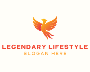 Burning Phoenix Bird logo