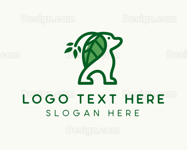 Leaf Ears Dog Logo