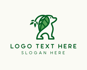 Leaf Ears Dog logo