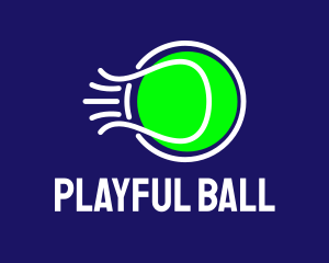 Fast Tennis Ball  logo design