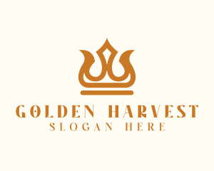 Golden Imperial Crown logo design