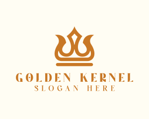 Golden Imperial Crown logo design