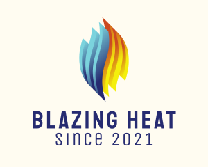 Modern Heating and Cooling  logo design