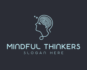 Mental Thought Mindfulness logo design