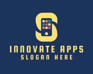 Phone App Letter S  logo