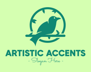 Green Forest Bird logo design