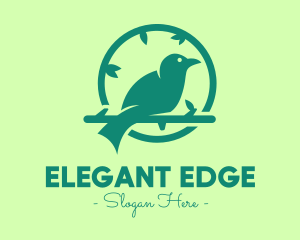 Green Forest Bird logo design