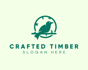 Green Forest Bird logo design