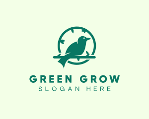 Green Forest Bird logo design